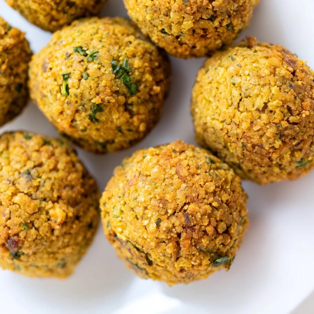 Crispy Levantine falafel balls, deep golden and fragrant, ready to be enjoyed in warm pita bread.