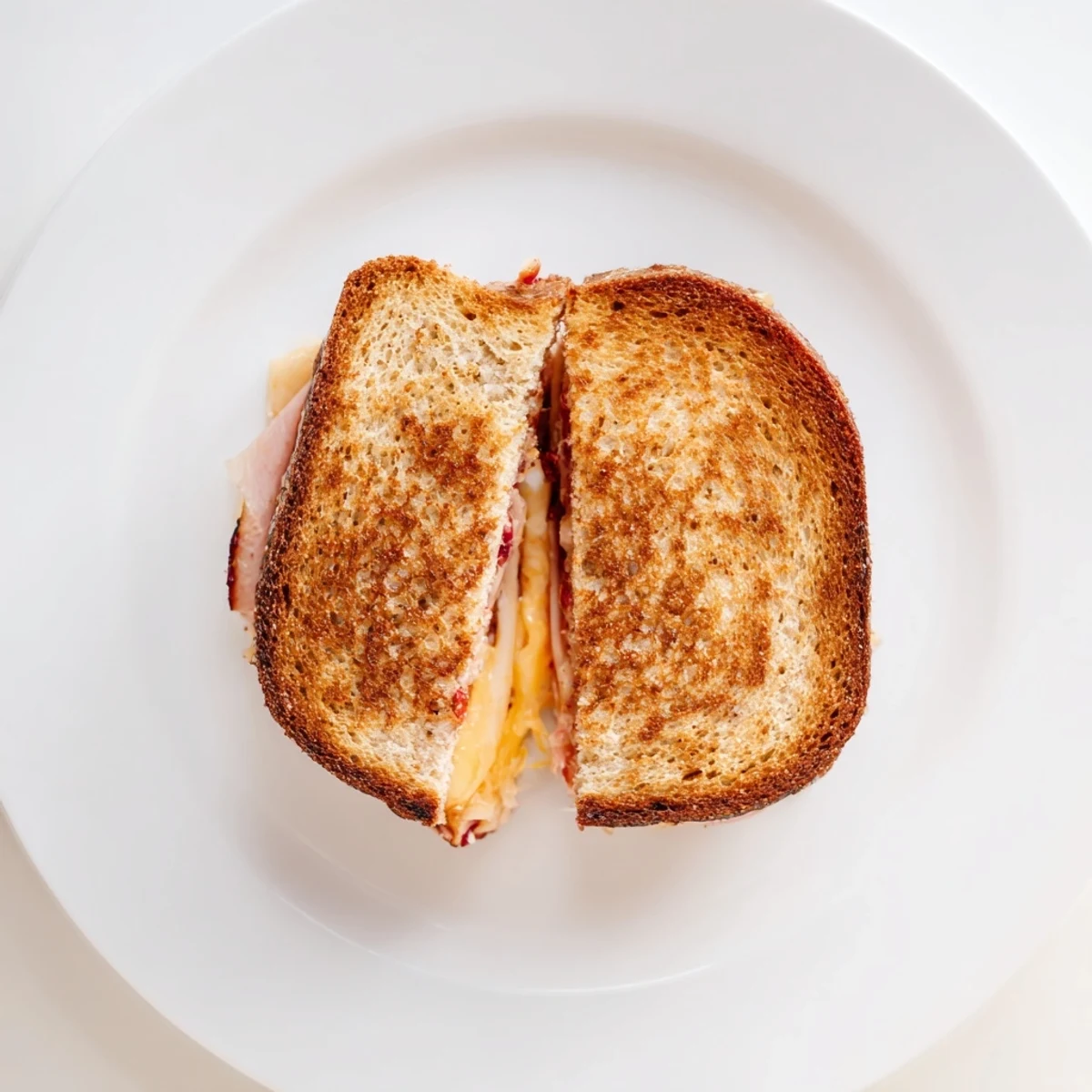 Smoked Turkey Grilled Cheese on toasted sourdough, featuring a tangy cranberry spread and melted cheddar.