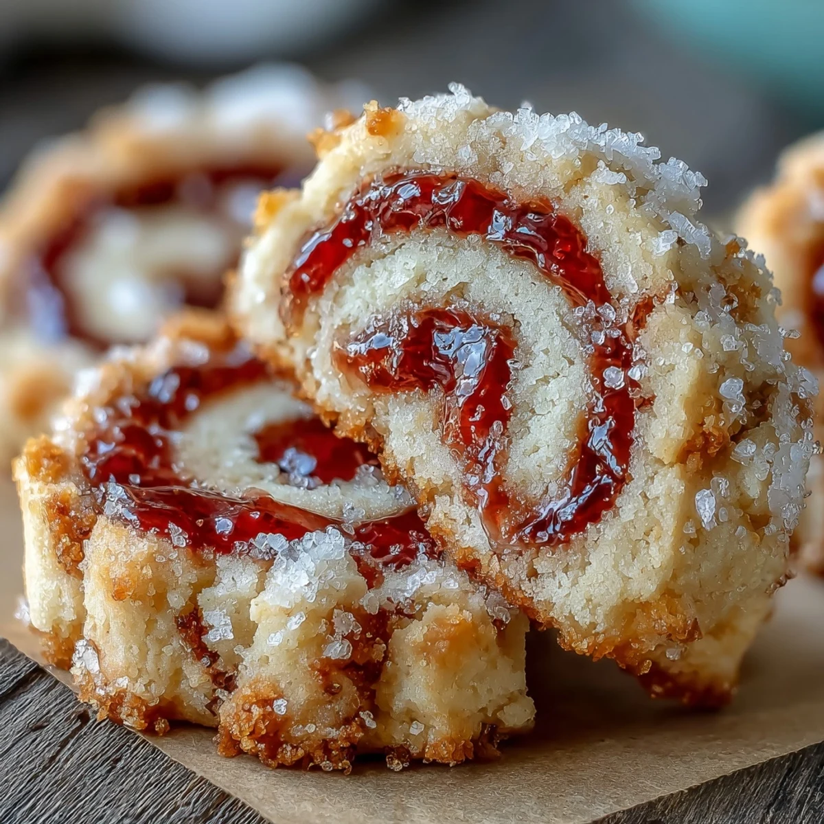 Homemade Raspberry Swirl Shortbread Cookies arranged on a plate, ready to be served at afternoon tea or as a gift.