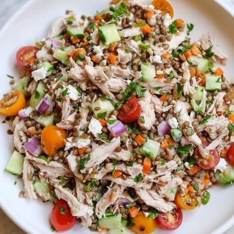 Chicken Lentil Recession Salad