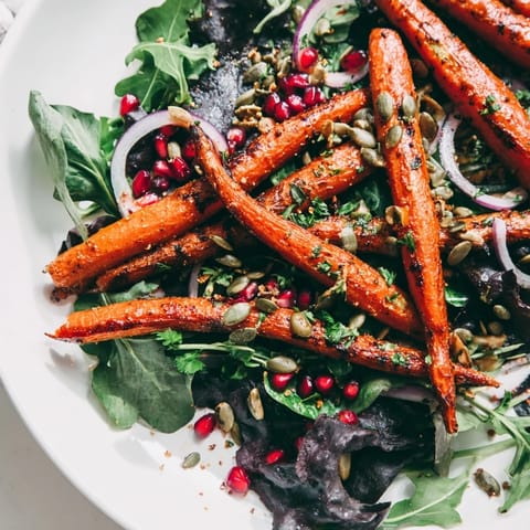 Roasted Carrot Salad Tahini