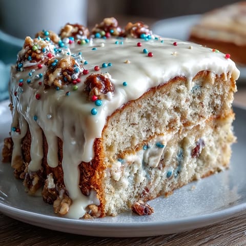 Fluffy vanilla sheet cake with creamy buttercream, decorated with graduation-themed sprinkles for a festive celebration.