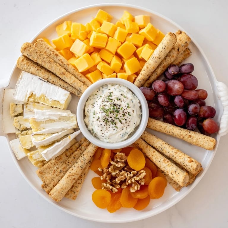 The Celtic Cross Cheese Platter features Brie, cheddar, and blue cheese, a stunning appetizer display.