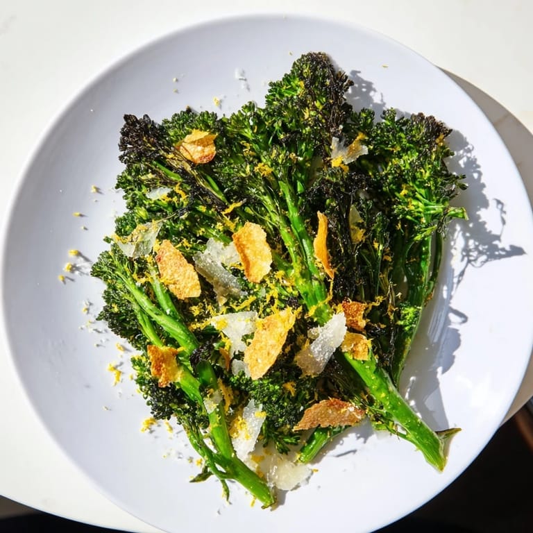 This delicious charred broccolini salad features perfectly cooked broccolini and crunchy garlic.